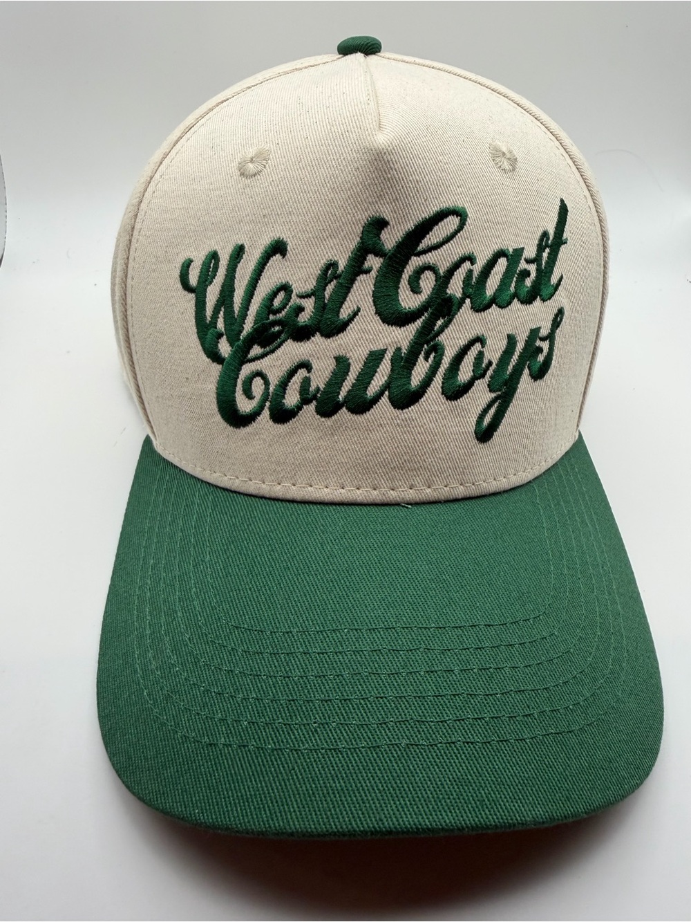 Almere West Coast Cowboys Snapback Hat Men's Adjustable Green White